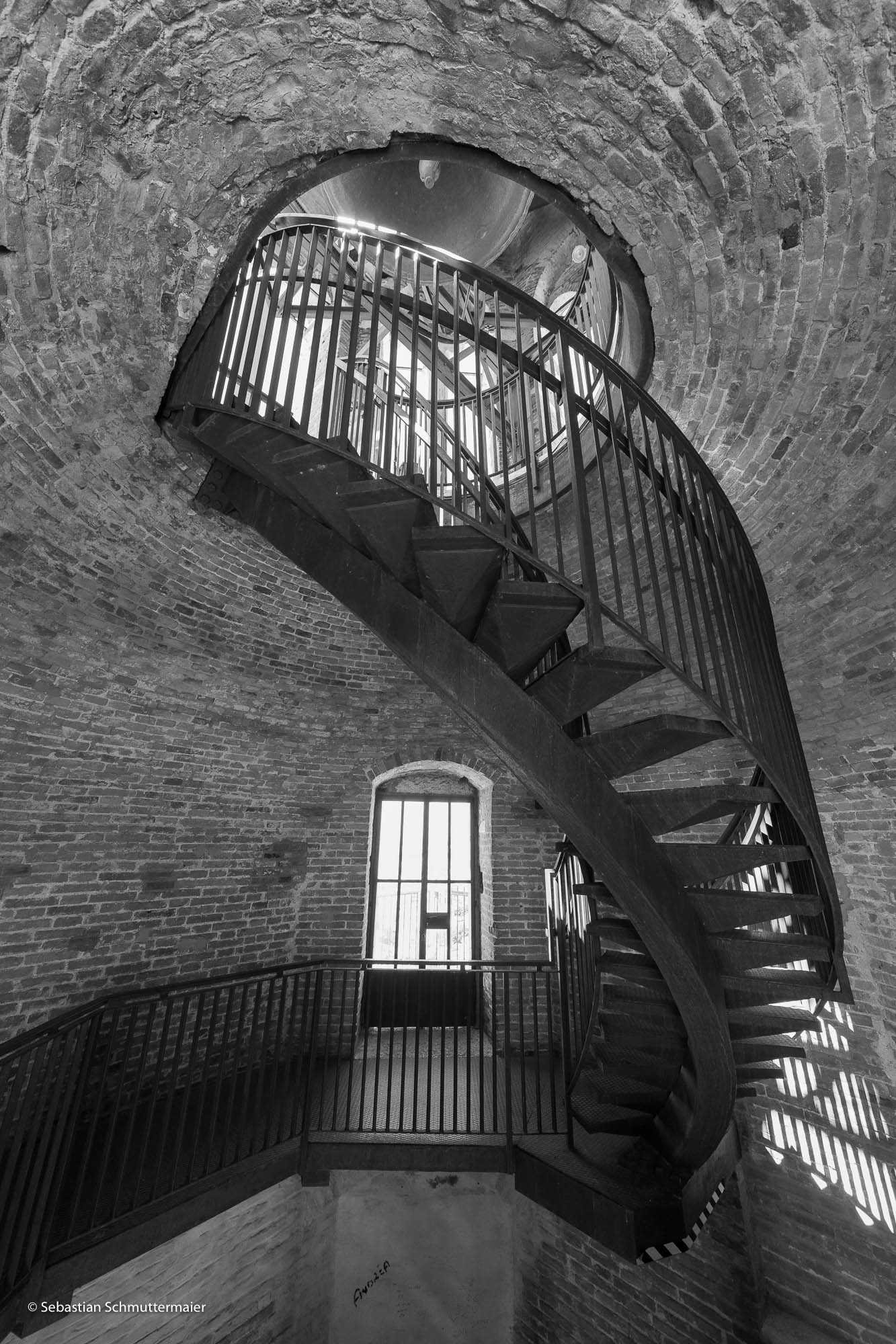 Wendeltreppe zum Glockengestühl des Torre dei Lamberti